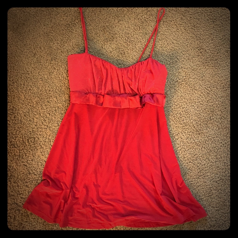 size Large Red Blouse